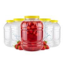 5x 5l Plastikinis Daugiafunkcis Stiklainis Maistui ir Gėrimams