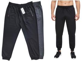 Sportinės kelnės vyrams 8056, juodos, 4XL