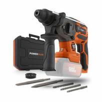 Wireless prank hammer 40V 5J SDS -Plus Brushless + 5 Accessories - Dual Power Powdp15680 - Delivered without battery or charger