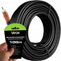 Koaksialinis kabelis 1,02 Cu CC1-100GEL juodas Vayox 100 m