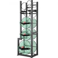 Šaldymo dujų balionų laikymo stovas 1x22,7 kg + 2x13,6 kg + 3 mažesniems balionams