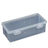 Skaidri plastikinė dėžė su dangčiu