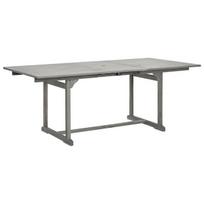Sodo valgomojo stalas，Lauko stalas, (150–200)x100x75cm, akacijos masyvas CFE751905