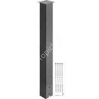Pašto dėžutės stovas, 109 cm, juodas, Q235 plienas, paviršinis montavimas