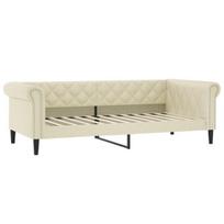 sofa，Poilsio sofa, kreminės spalvos, 100x200cm, dirbtinė oda CFE12519