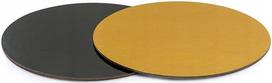Tortų pagrindas 32 cm, auksinis-juodas, apvalus