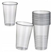 Vienkartiniai plastikiniai puodeliai 200ml, 100 vnt.