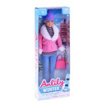 Anlily mados lėlė su rankine ir žiemos apranga