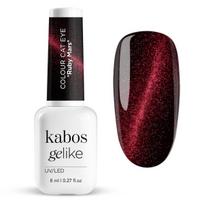Kabos Gelike Cat Eye Mars, 8 ml – magnetinis hibridinis nagų lakas, 3D katės akies efektas, sodri raudona