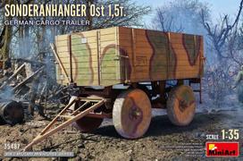 Klijuojamas Modelis MiniArt 35487 Sonderanhanger Ost 1.5t. German Cargo Trailer 1/35