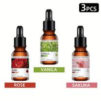 Aromaterapijos aliejų rinkinys, Sakura + vanilė + rožė