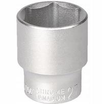 Lizdinis raktas 27mm, 1/2", šešiakampis, trumpas, Cr-v