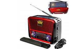 Retro Radijo imtuvas Saulės pakraunamas radijo imtuvas nešiojamas