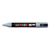 Žymeklis UNI Posca PC-5M, apvalus, 1.8 - 2.5 mm, pilkas