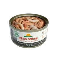 Almo Nature Jelly HFC Tuna with Squids tunas su kalmarais konservai katėms, 70 g