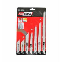 AW49758IP AWTOOLS universalių pjūklelių tiesiniam pjūklui rinkinys (28 vnt.)