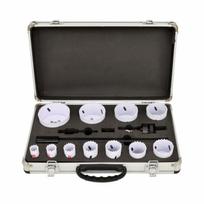 AW49471BLIP AWTOOLS bimetalinių (Bi-Metal) HSS-Co 8% skylių gręžimo karūnų rinkinys 19–76 mm (15 vnt.) BLACK LINE