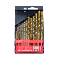 AW42317IP AWTOOLS HSS-TiN metalo grąžtų su titano danga rinkinys 2,0–8,0 mm (13 vnt.)