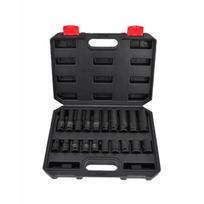AW38695IP AWTOOLS smūginių trumpų ir ilgų galvučių komplektas 1/2" 10–19 mm, 20 vnt.