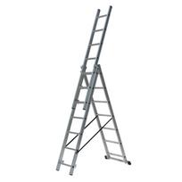 AW23091IP AWTOOLS aliumininės tridalės universalios kopėčios 3x11 / 150 kg