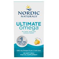 Nordic Naturals Ultimate Omega 1280 mg lemon - 60 kapsulių