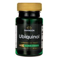 SWANSON Ubichinolis 200 mg (30 kapsulių).
