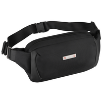 Peterson vyriška maža juosmens ir per petį nešiojama rankinė (crossbody), juoda D90