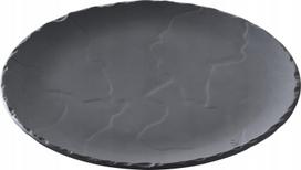 Lėkštė pietų/serviravimo/picai arba tortui Revol Basalt, Ø 28.5 cm, juoda sp.