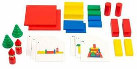 Medinės kaladėlės Eduplay Build Together, įvairių spalvų