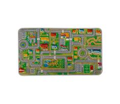 Vaikiškas kilimas PLAYTOWN 200x280 cm, spalvingas – miesto motyvas