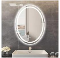 Ovalus LED vonios veidrodis 70 x 90 cm Sunrik