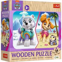 Medinė dėlionė Trefl Paw Patrol, 24 vnt.