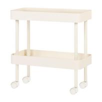 Smėlio spalvos iš metalo lentyna ant ratukų 60x62x30 cm Nolle – noo.ma
