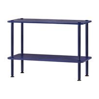 Mėlynos spalvos pastatoma lentyna iš ąžuolo 80x54,5x35 cm Teidi – noo.ma