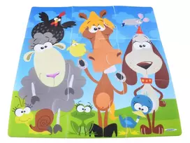 Foam puzzle mat Animals 37cm x 37cm ZA3151