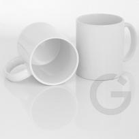 Puodelis baltas, porcelianinis Ind.&Mikr. PORCELO DE LUX (93x78 mm)| 811104