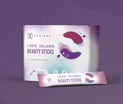 Sapiens Liquid Collagen Beauty Sticks Maisto papildas su saldikliu