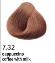 Allwaves Cream Color plaukų dažai, ilgalaikis dažymas, 100 ml 7.32 kapučino
