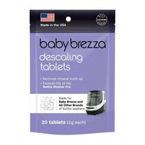 BABY BREZZA BUTELIUKŲ PLOVYKLOS WASHER PRO NUKALKINIMO TABLETĖS, 20 VNT.
