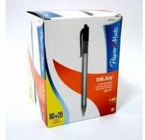 Papermate Vienkartiniai rutuliniai rašikliai „Paper Mate Ink Joy“, juodi (S0977430), pakuotėje 100 vnt.