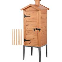Rūkykla karštam ir šaltam rūkymui su nerūdijančio plieno pagrindu 200L 100cm 15–20kg 6 kabliai Browin