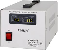 Kemot MSER-500 Automatic Voltage Stabilizer (500 VA, Servo Motor)