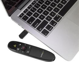 StarTech.com Präsentationsfernbedienung PRESREMOTE (Wireless Presenter, PPT Fernbedienung, USB PowerPoint Presenter, 27m)
