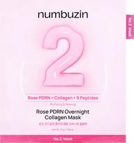Numbuzin - No.2 Rose PDRN Overnight Collagen Mask - 4pcs.