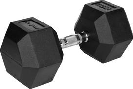 Rebel Rubberized cast iron dumbbell HEX 27.5 kg REBEL ACTIVE