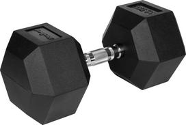 Rebel Rubberized cast iron dumbbell HEX 32.5 kg REBEL ACTIVE