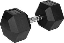 Rebel Rubberized cast iron dumbbell HEX 35 kg REBEL ACTIVE