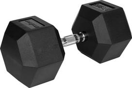 Rebel Rubberized cast iron dumbbell HEX 37.5 kg REBEL ACTIVE