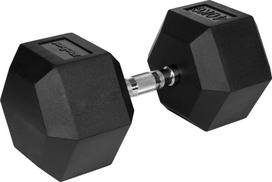Rebel Rubberized cast iron dumbbell HEX 40 kg REBEL ACTIVE