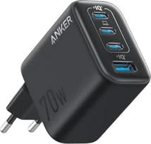 Anker Zolo Charger 70W Ladegerät 4-Port 3x USB-C 1x USB-A GaN Schwarz